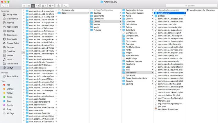 Recover files for mac os 10.13